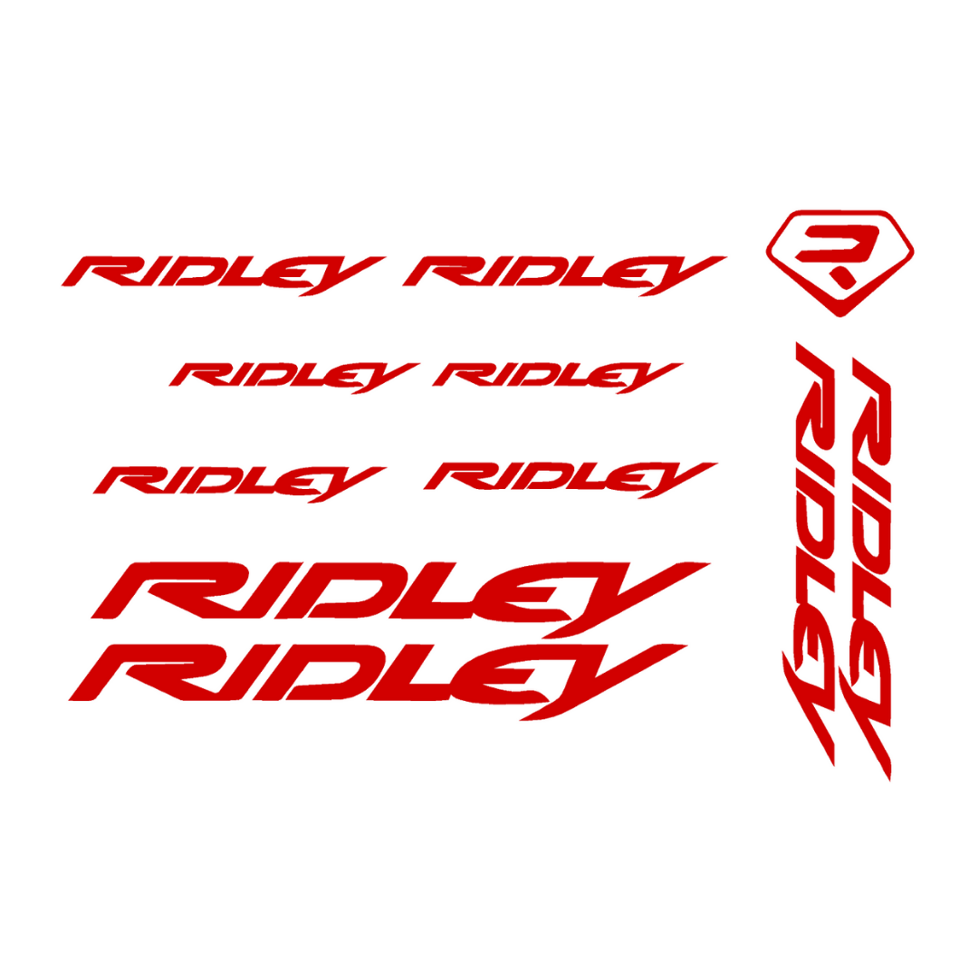 Try Sticker Ridley Bicycle Stickers and Graphics for Cycle Body Frame Mountain Bike Racing Combo Radium Vinyl Die-Cut Decal, ( Multiple Color )