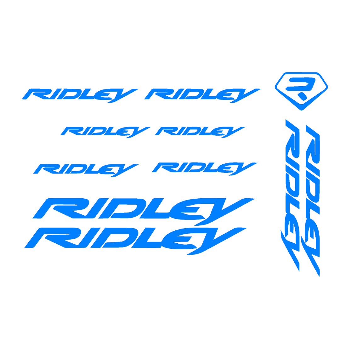 Try Sticker Ridley Bicycle Stickers and Graphics for Cycle Body Frame Mountain Bike Racing Combo Radium Vinyl Die-Cut Decal, ( Multiple Color )