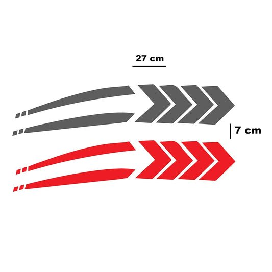 Arrow Vector Bicycle Stickers and Graphics for Cycle Body Mountain MTB Bike Racing Combo Vinyl Die-Cut Decals Pack of 5