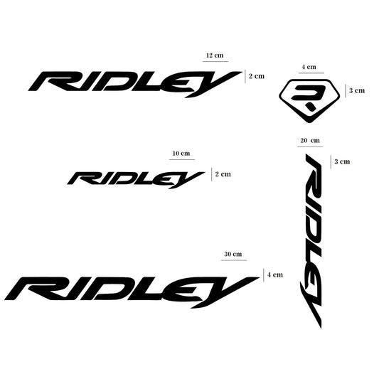 Try Sticker Ridley Bicycle Stickers and Graphics for Cycle Body Frame Mountain Bike Racing Combo Radium Vinyl Die-Cut Decal, ( Multiple Color )