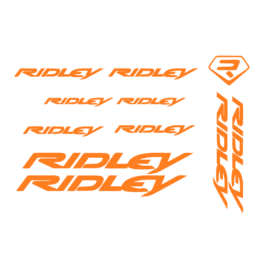 Try Sticker Ridley Bicycle Stickers and Graphics for Cycle Body Frame Mountain Bike Racing Combo Radium Vinyl Die-Cut Decal, ( Multiple Color )