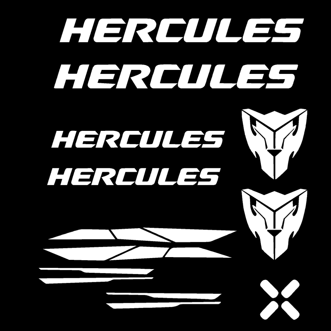 Try Sticker Hercules Bicycle Stickers and Graphics Creative Vinyl Radium Sticker, ( Multiple Color )