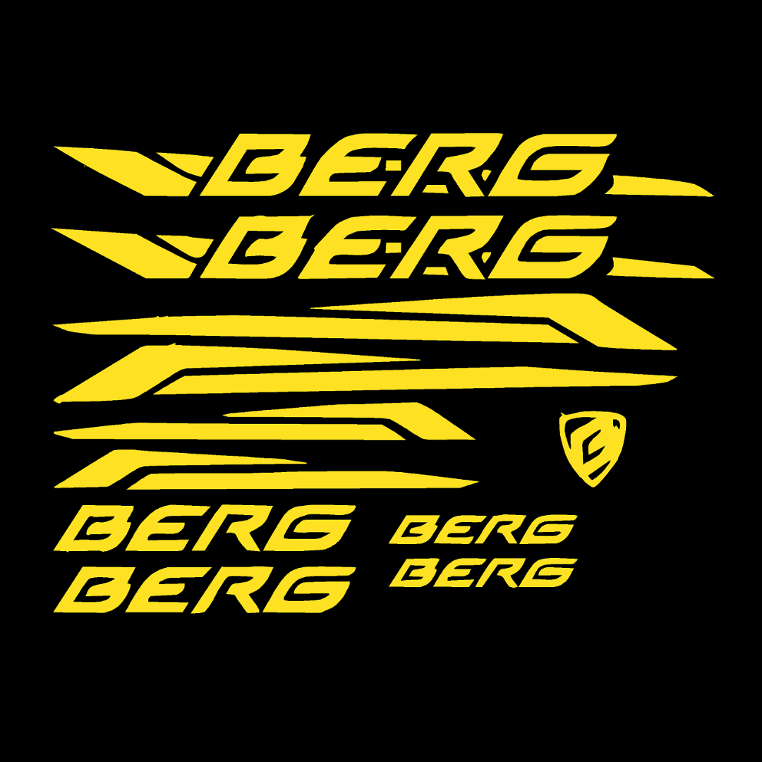 Berg Bicycle Mountain Racing Glossy Vinyl Sticker