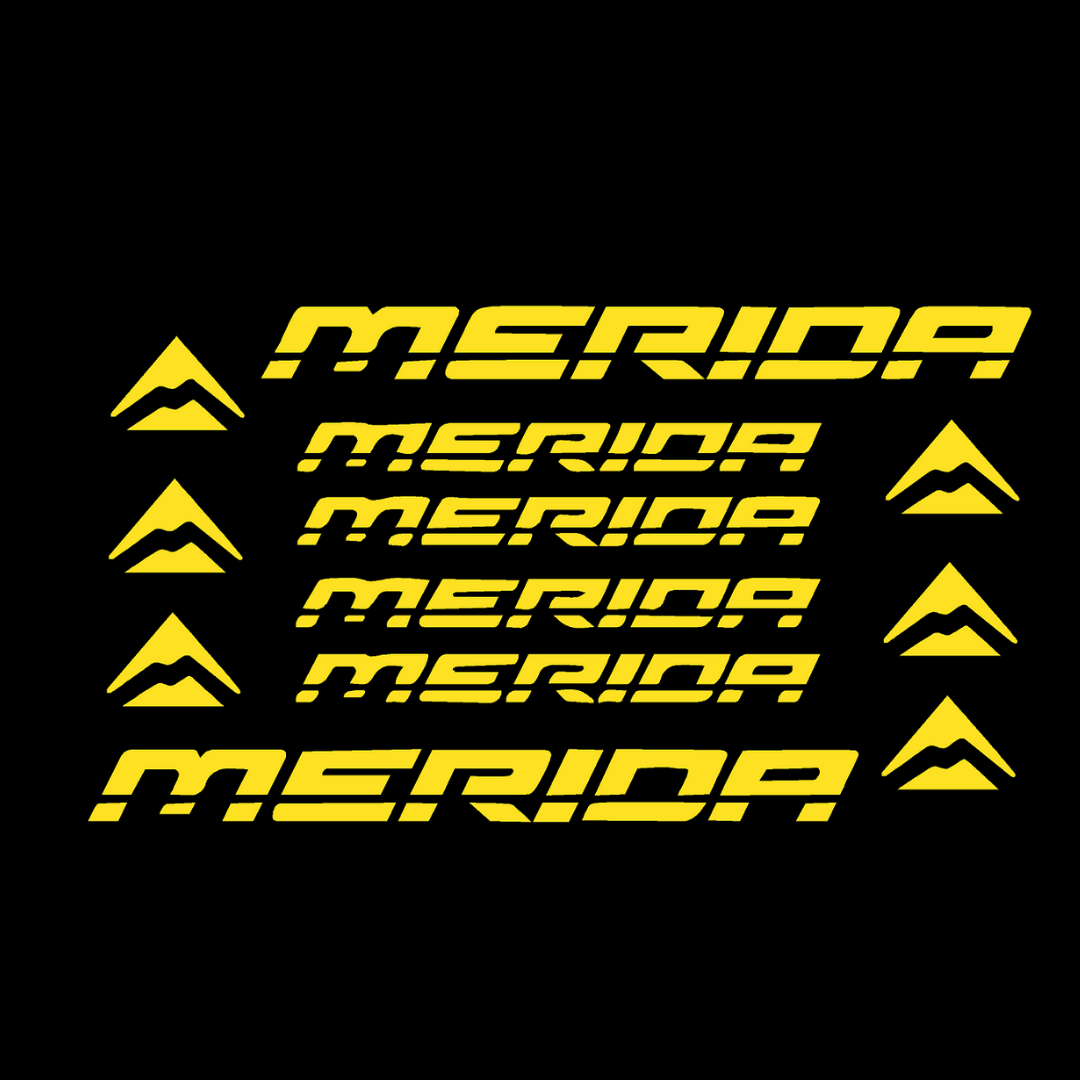 Merida Bicycle Stickers and Graphics for Cycle Body Frame Mountain Bike Racing Combo Vinyl Die-Cut Decals