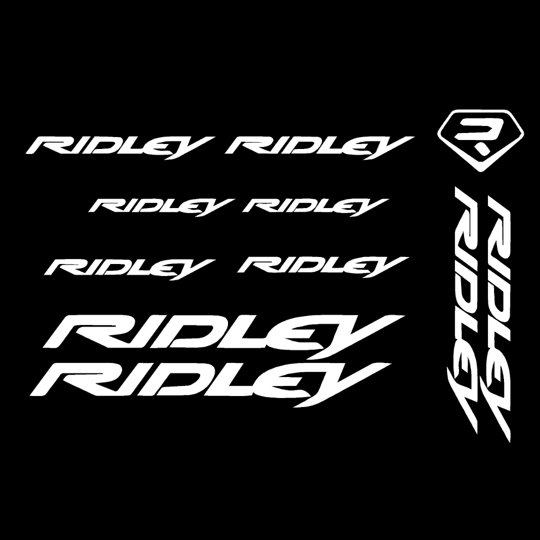Try Sticker Ridley Bicycle Stickers and Graphics for Cycle Body Frame Mountain Bike Racing Combo Radium Vinyl Die-Cut Decal, ( Multiple Color )