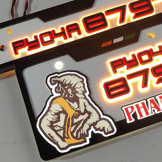 Shivaji Lighting 3D Number Plate