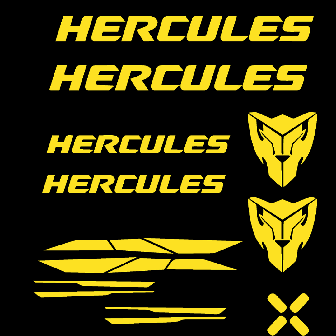 Try Sticker Hercules Bicycle Stickers and Graphics Creative Vinyl Radium Sticker, ( Multiple Color )