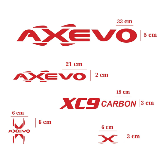 Axevo Bicycle Stickers and Graphics for Cycle Body Frame Mountain Bike Racing Combo Vinyl Die-Cut Decals