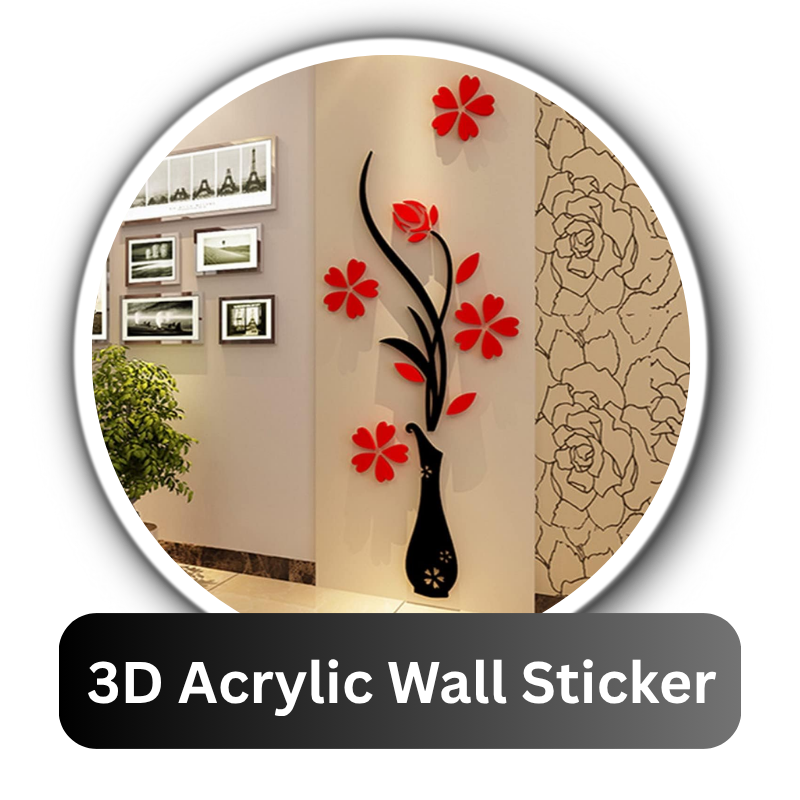 3D Acrylic Wall Stickers – Modern Home & Office Décor