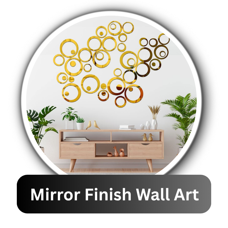 Mirror Finish Wall Art – Stylish Acrylic Designs
