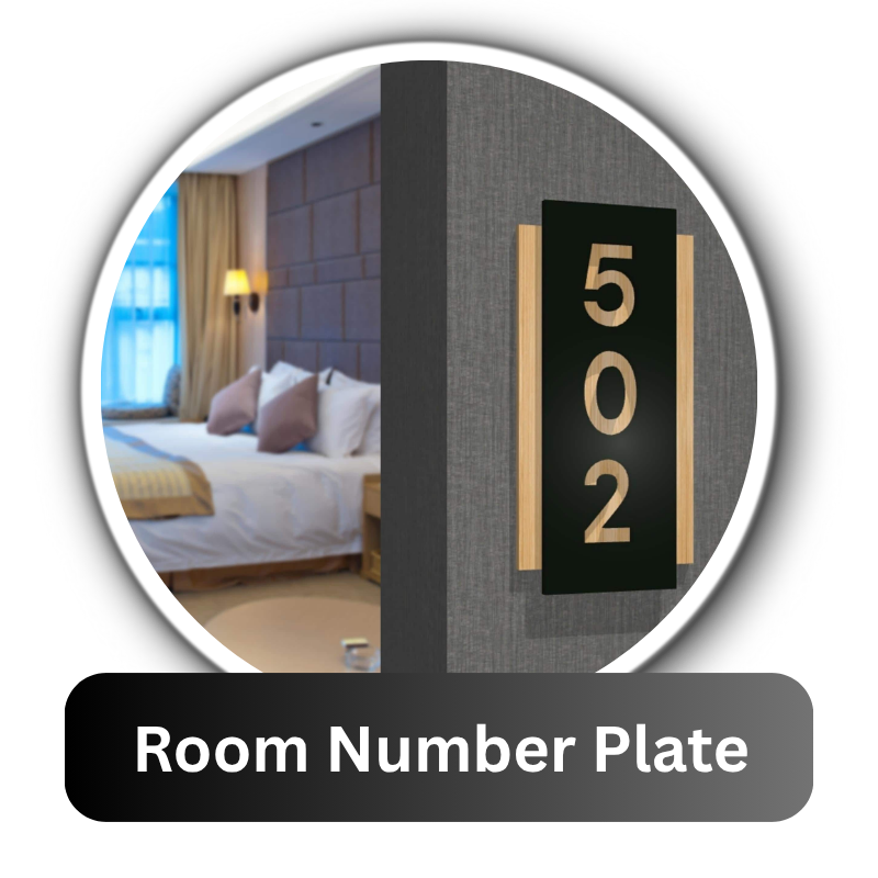 Room Number Plates – Custom Acrylic & Stylish Designs
