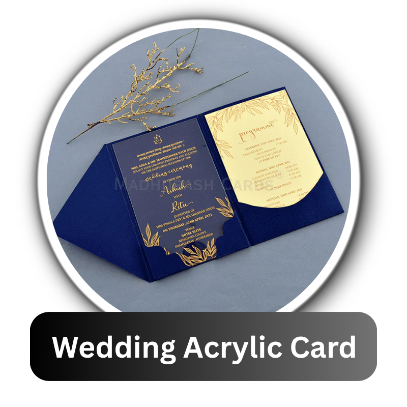 Wedding Acrylic Cards – Luxury Custom Invitations