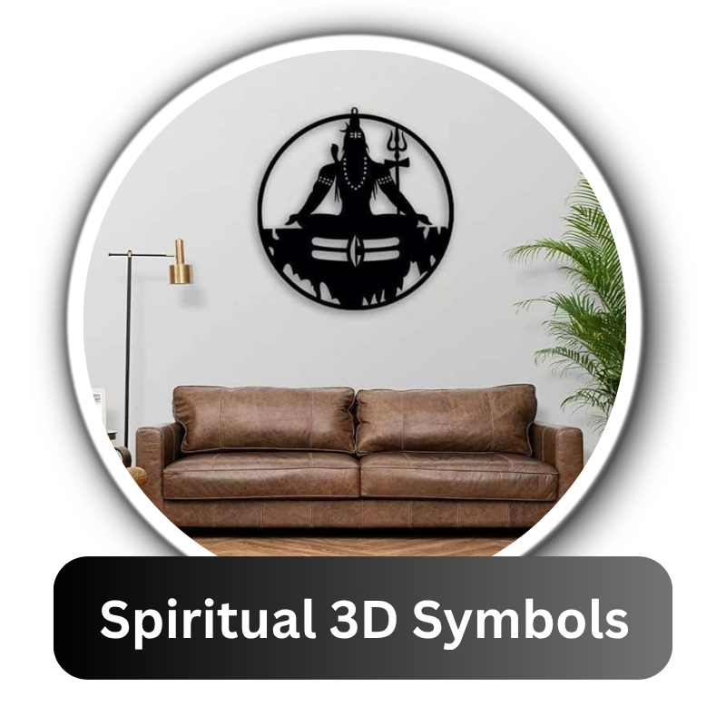 Spiritual 3D Symbols – Divine Acrylic Wall Art
