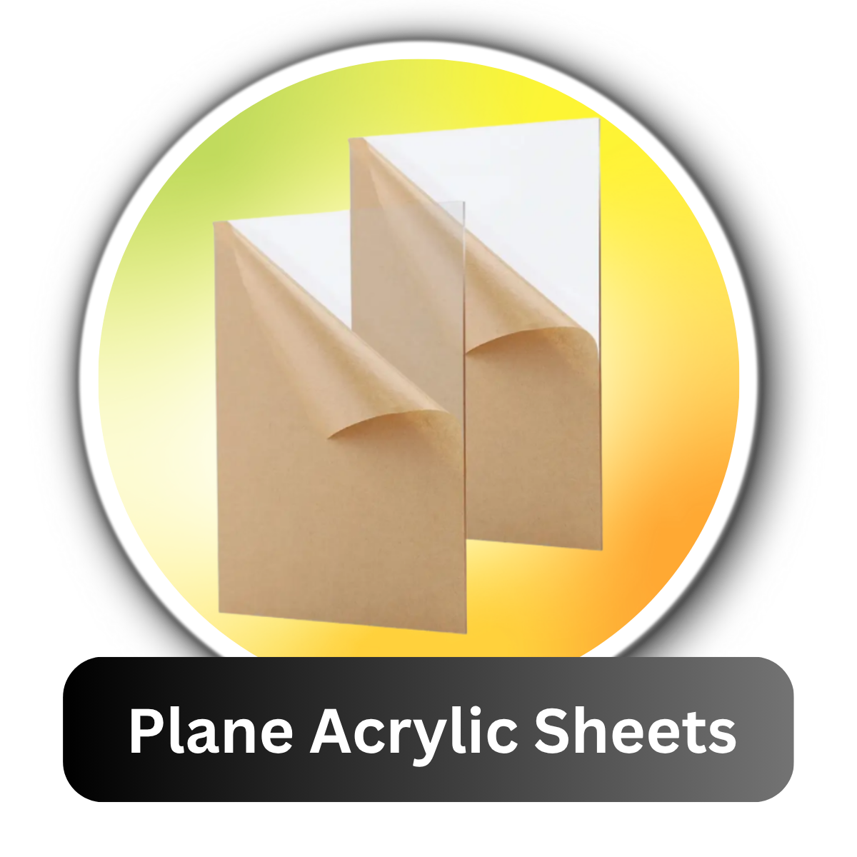 Plain Acrylic Sheets – Multiple Sizes & Colors | Trysticker