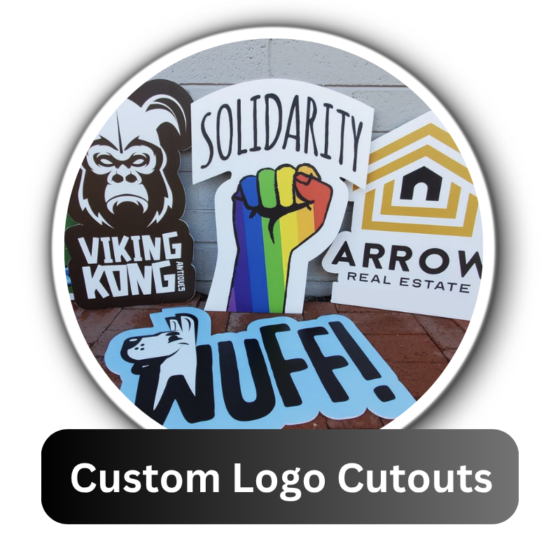 Custom Logo Cutouts – Acrylic & Wooden Branding Signs