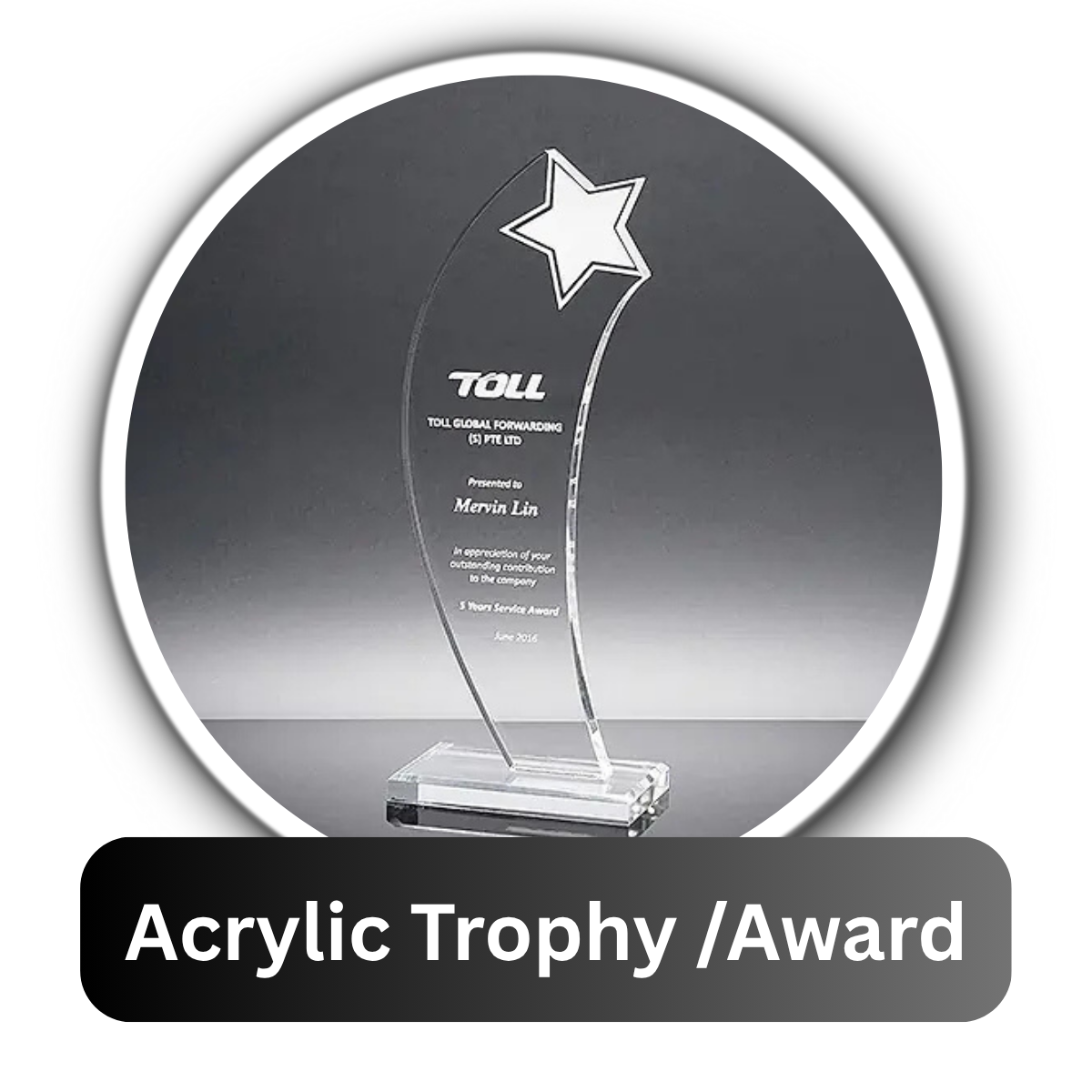 Acrylic Trophies & Awards – Customized for Every Occasion | Trysticker