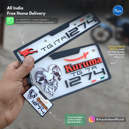 Kuruma 3D Number Plate