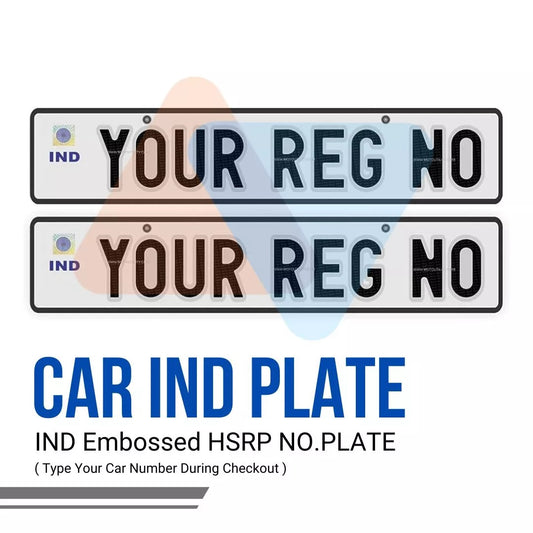 Car IND Number Plate