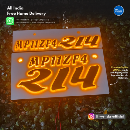 Ram Lighting 3D Number Plate