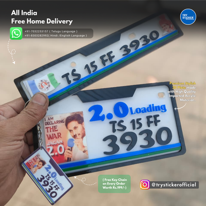 YS Jagan Anna 3D Number Plate