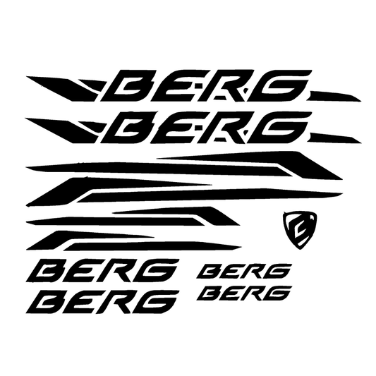 Berg Bicycle Mountain Racing Glossy Vinyl Sticker
