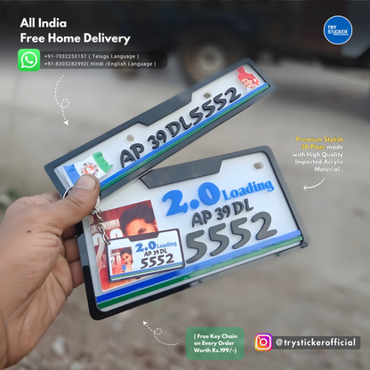 YS JAGAN ANNA 3D Number Plate