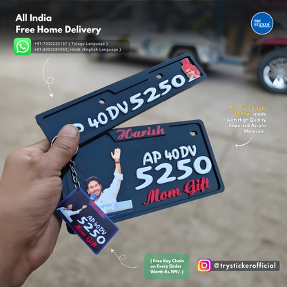 YS JAGAN 3D Number Plate