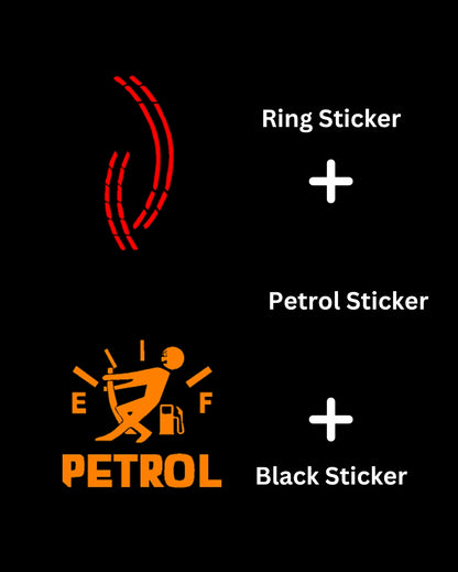 3 Stylish Creative Vinyl Radium Sticker