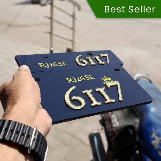 New Trendy 3d   Bike Number Plate