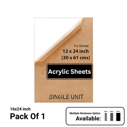 Transparent Acrylic Plexiglass Sheet DIY Projects 12x24 inch
