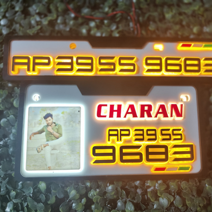Photo Lighting 3D Number Plate