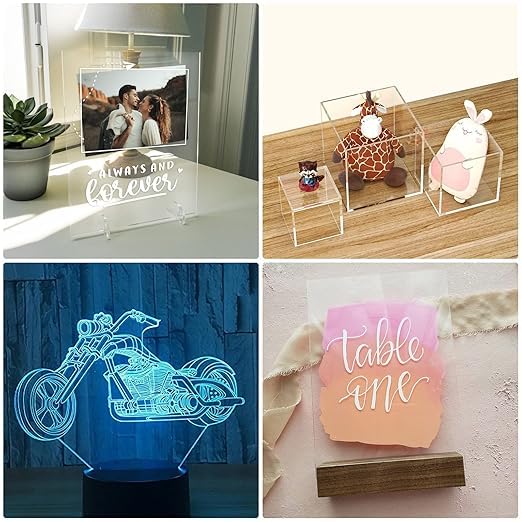 Clear/Transparent Acrylic 1 pieces Plexiglass Sheet 12"x18" DIY Projects