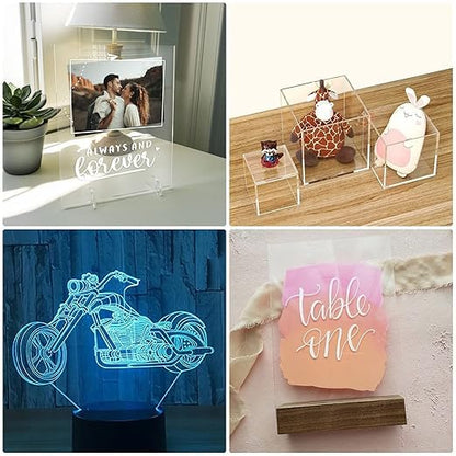 Clear/Transparent Acrylic 1 pieces Plexiglass Sheet 12"x18" DIY Projects