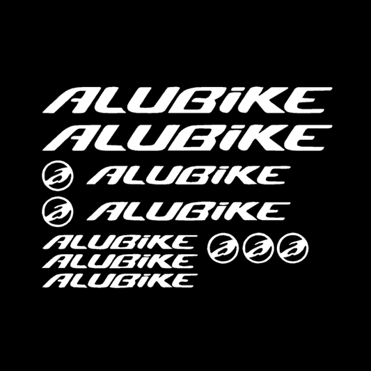 Alubike Bicycle Stickers and Graphics for Cycle Body Mountain Bike Racing Combo Vinyl Die-Cut Decals