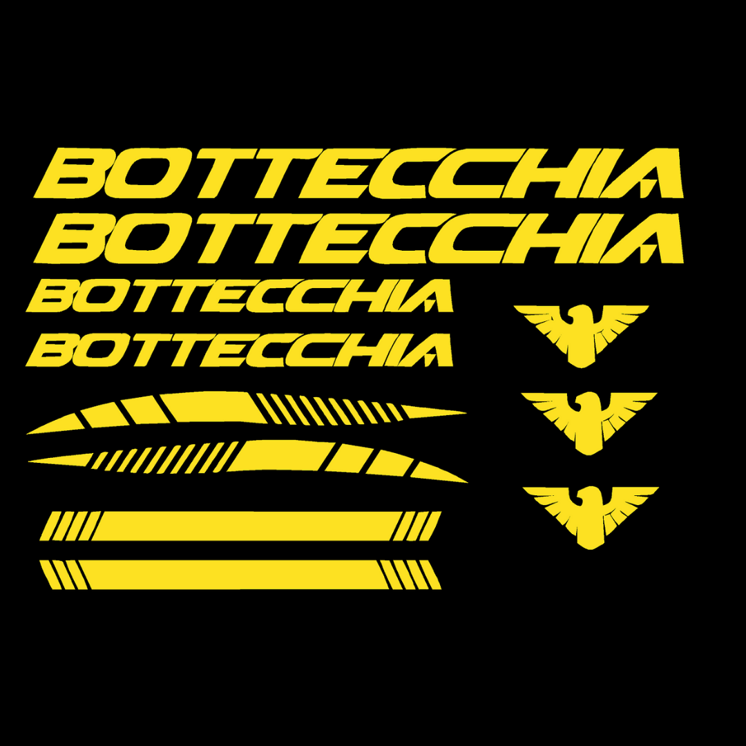 Bottecchia Bicycle Stickers and Graphics for Cycle Body Mountain Bike Racing Combo Vinyl Die-Cut Decals