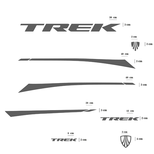 Trek Bicycle Stickers and Graphics for Cycle Body Frame Mountain Bike Racing Combo Vinyl Die-Cut Decals Sticker