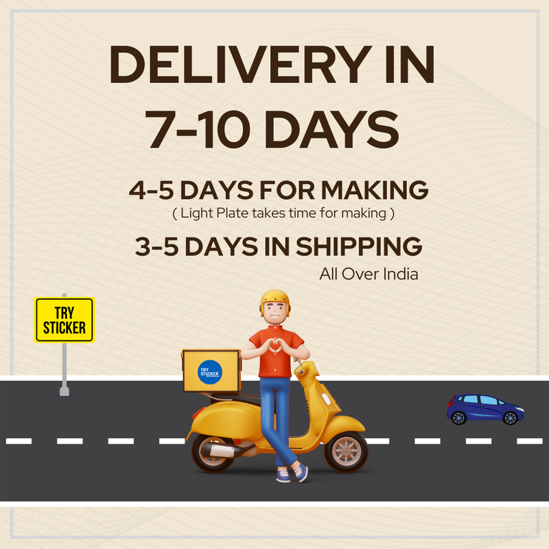 YS Jagan 3D Lighting Number Plate