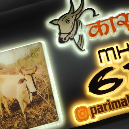 Kastkar Lighting 3D Number Plate