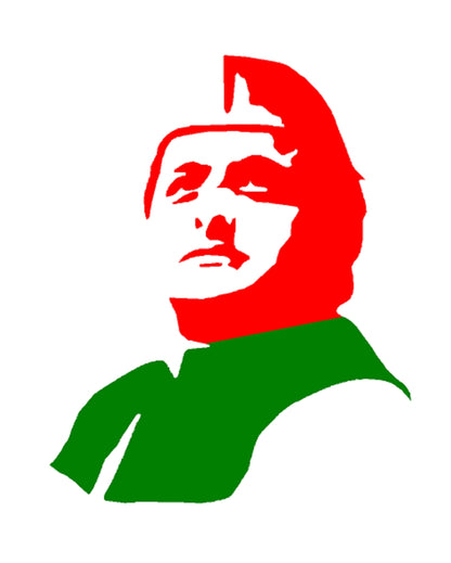 Akhilesh Creative Vinyl Radium Sticker ( Red - Green color ) / Samajwadi