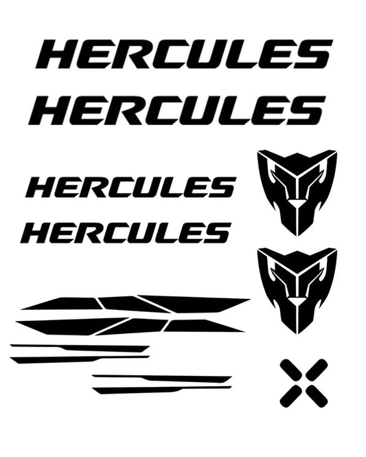 Try Sticker Hercules Bicycle Stickers and Graphics Creative Vinyl Radium Sticker, Pack of 11 ( Multiple Color)