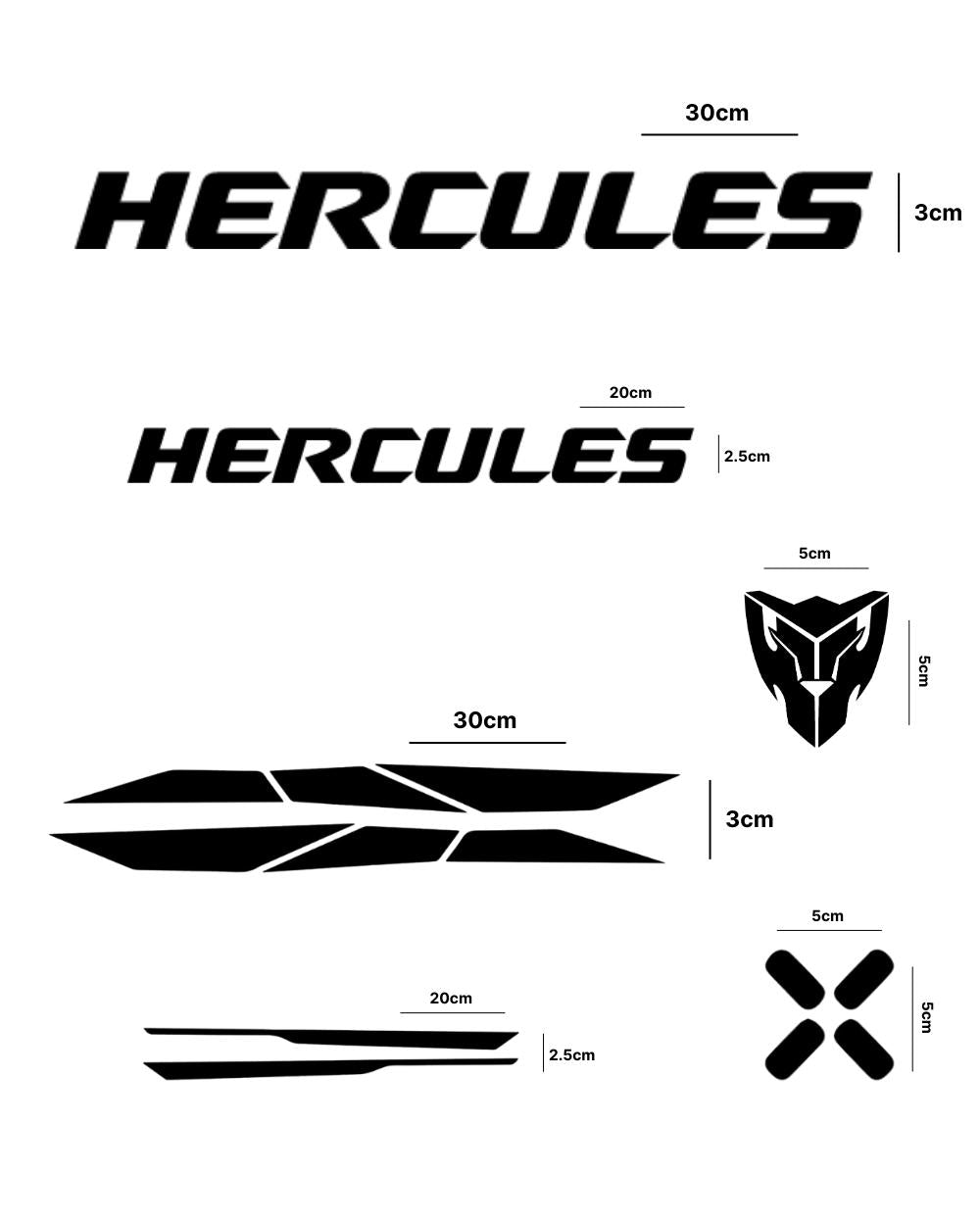 Try Sticker Hercules Bicycle Stickers and Graphics Creative Vinyl Radium Sticker, Pack of 11 ( Multiple Color)