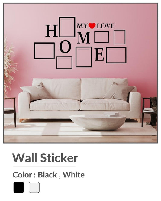 Wall Stylish Creative Vinyl Radium Sticker ( Home : Use frame in blanck place )