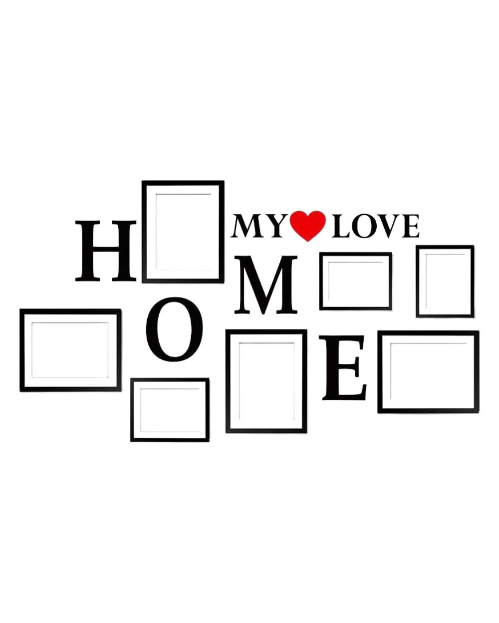 Wall Stylish Creative Vinyl Radium Sticker ( Home : Use frame in blanck place )