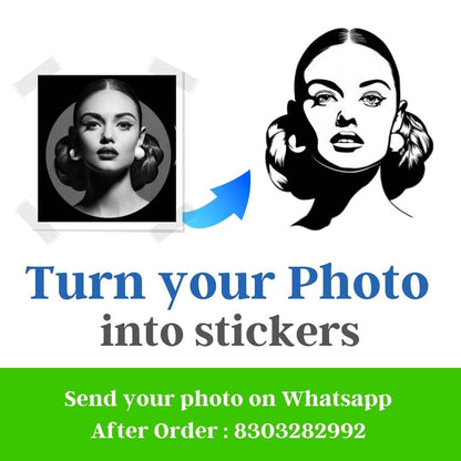 Photo To Radium Sticker ( Vector Design )