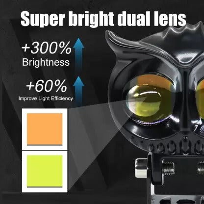 OWL Shape HJG Fog Yellow-White light