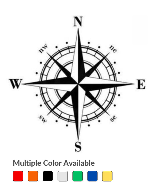 Compass Stylish Creative Vinyl Radium Sticker