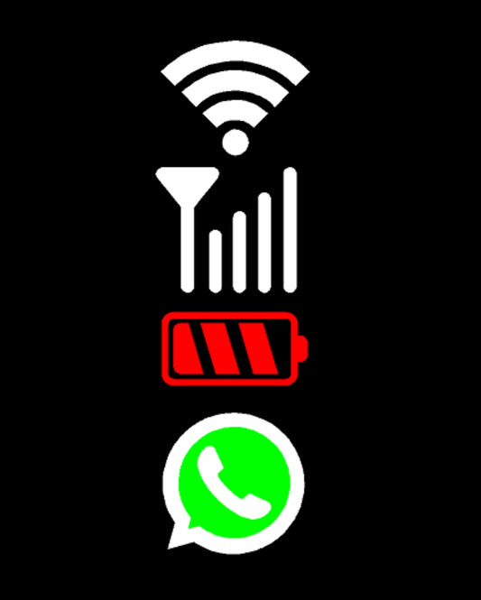 Hnadle ( Wifi , Networkj, Battery , Whatsapp ) Stylish Creative Vinyl Radium Sticker