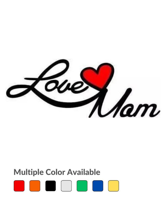 Maa Stylish Hindi Typography Vinyl Radium Sticker
