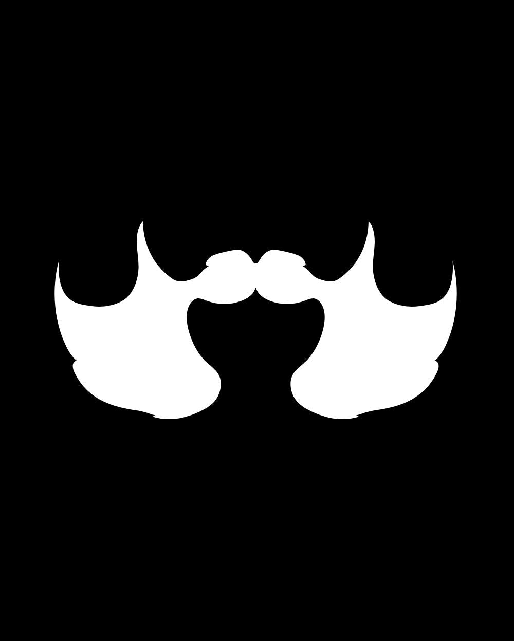 Mustache Vinyl Radium Sticker / Mustache