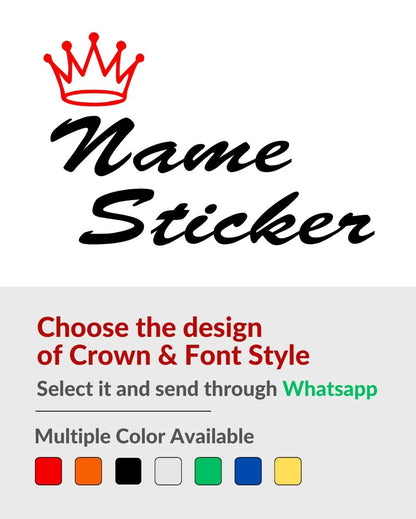 Name Stylish Creative Vinyl Radium Sticker